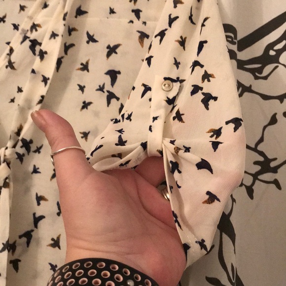 Sheer bird blouse - Picture 6 of 6